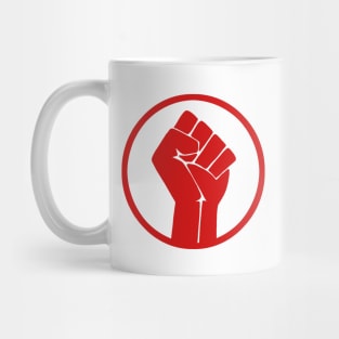 Raised fist - Red Mug